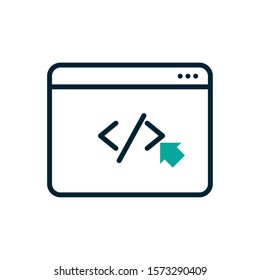 Website design, Technology internet media layout development page and communication theme Vector illustration