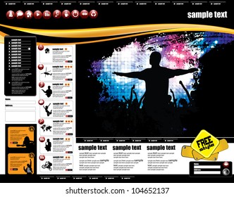 Website design template