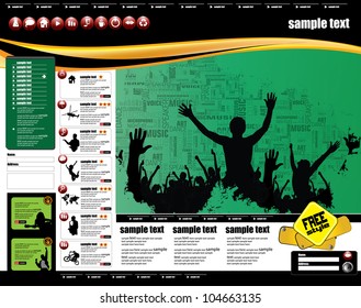 Website design template