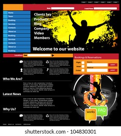 Website design template