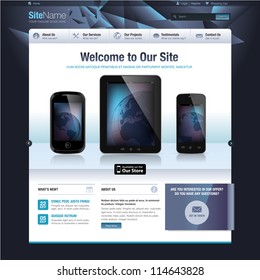 Website design template