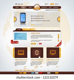 Website design template