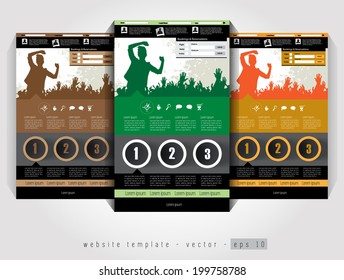 Website design template 