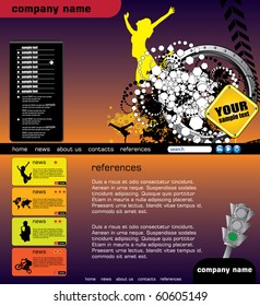 Website design template