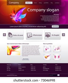 Website design template