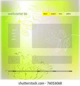 Website design template