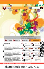 Website design template