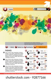 Website design template