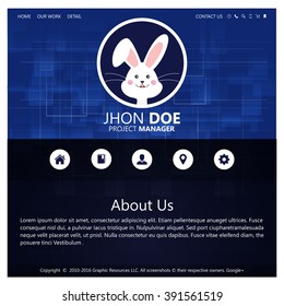 Website Design Template - Easter Theme