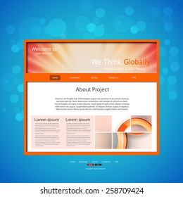 Website design template, easy editable