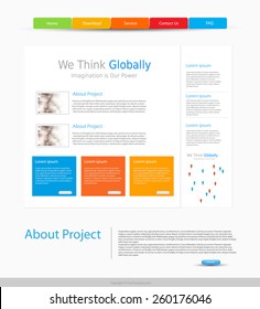 website design template, easy editable