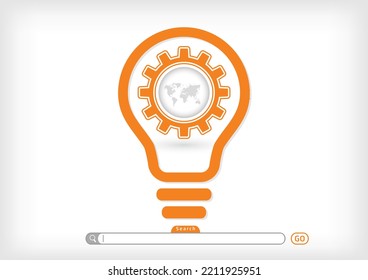 Website Design Template. Minimalist style vector illustration