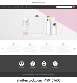 website design template vector.