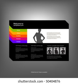 Website design template. Vector.