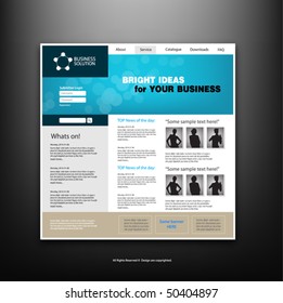 Website design template. Vector.