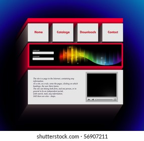 website design template vector