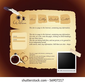 website design template vector