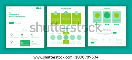 Website Design Template Vector. Business Project. Landing Web Page. Financial Management. Looking Opportunity. Popular Ptroducts. Conference Course. Illustration
