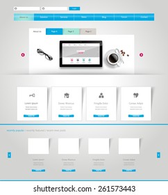 Website Design Template Vector Eps10