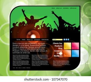 Website design template. Vector illustration