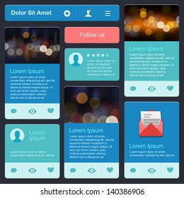 Website design template, vector illustration.