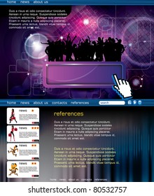 Website design template. Vector illustration