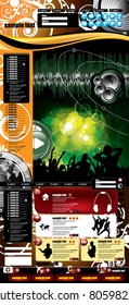 Website design template. Vector illustration