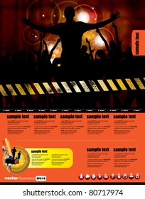 Website design template. Vector illustration