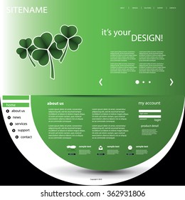 Website Design Template For Your Business - St. Patrick's Day