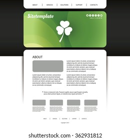 Website Design Template For Your Business - St. Patrick's Day