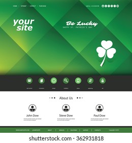 Website Design Template For Your Business - St. Patrick's Day