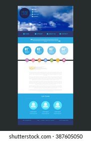 Website Design Template for Your Business with Blurred Sky Photo Background
Flat icons.Template for computing web and app. Vector illustration.
Vector illustration.