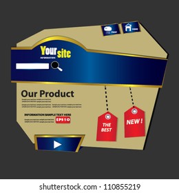Website Design Template,Vector