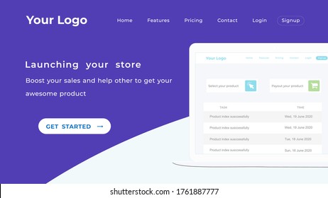 UI/UX de diseño de sitio web para la garantía o cualquier otra empresa