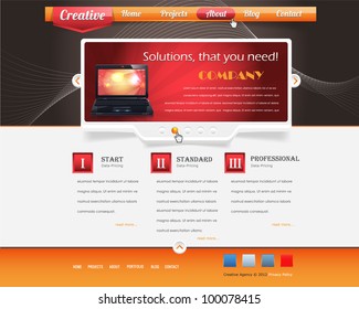 Website design vector elements