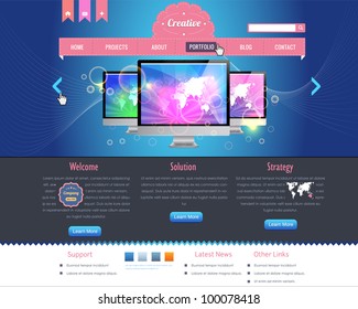 Website design vector elements
