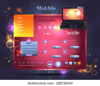 Website design vector elements