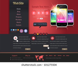 Website design vector elements