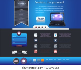 Website design vector elements
