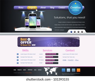 Website design vector elements