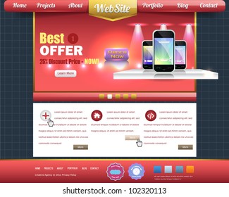Website design vector elements