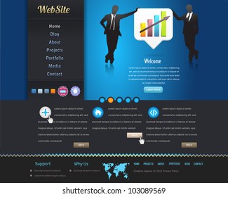 Website design vector elements