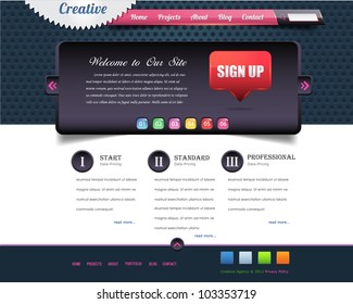 Website design vector elements