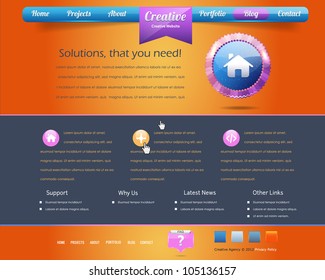 Website design vector elements