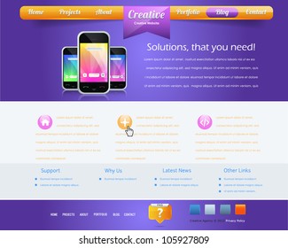 Website design vector elements