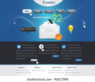 website design vector elements