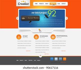 website design vector elements