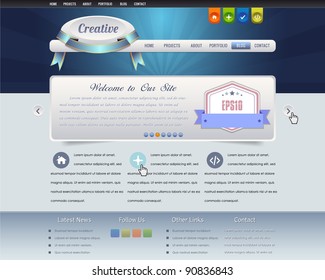 website design vector elements