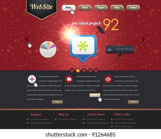 website design vector elements