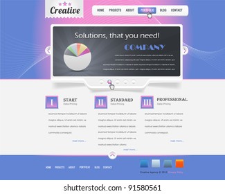 website design vector elements